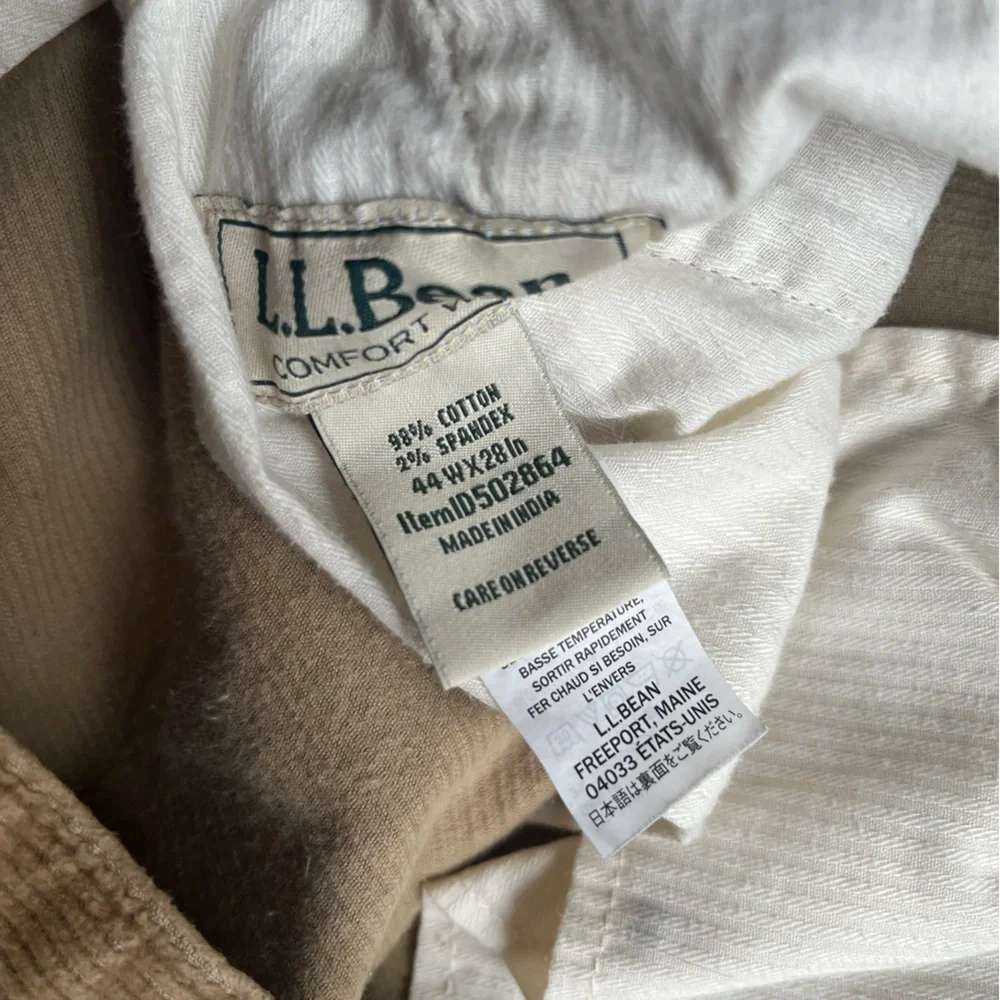 L.L. Bean comfort waist men’s casual corduroy size 44 - Picture 4 of 5